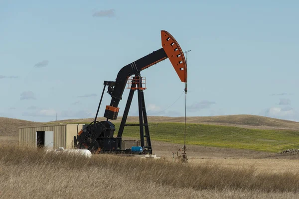 Нефтяные скважины Северной Дакоты — стоковое фото