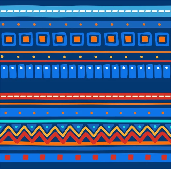 Le motif national, motif sans couture, bleu, vecteur . — Image vectorielle
