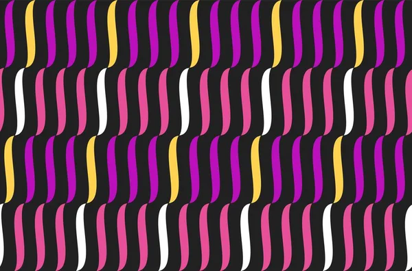 Abstrakt, schwarzer Hintergrund, violette Streifen, nahtlos, Vektor. — Stockvektor