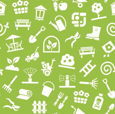 Peyzaj tasarımı, arka plan, kesintisiz, yeşil, vektör. 