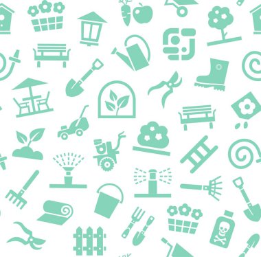 Peyzaj tasarımı, arka plan, sorunsuz, mavi ve beyaz, vektör. 