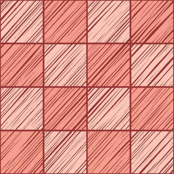 Azulejo cuadrado, fondo sin costura, rosa, vector . — Archivo Imágenes Vectoriales