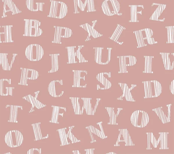 Английские буквы, затенение белый, безморщинистый фон, розовый, векторный . — стоковый вектор