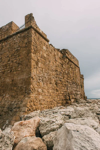 Antik Tarihi Bir Paphos Kalesi — Stok fotoğraf