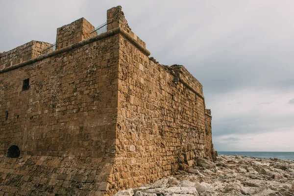 Castelo Histórico Velho Paphos Cyprus — Fotografia de Stock