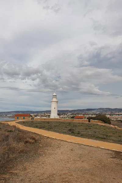 Parque Arqueológico Con Faro Antiguo — Foto de Stock