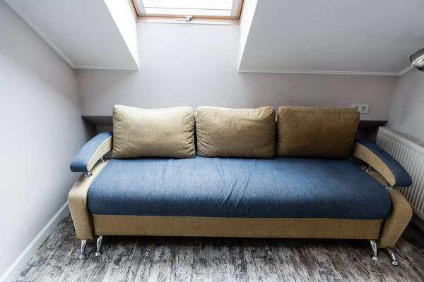 Soft Pillows Modern Sofa Living Room — Stock Photo, Image