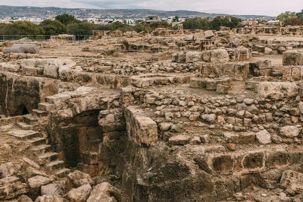 Ruínas do parque arqueológico velho em cyprus — Fotografia de Stock