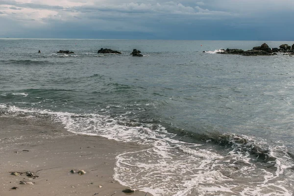 Sunshine on water in mediterranean sea — Stock Photo