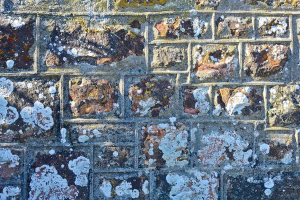 Rustic Mortar Stone Block Wall South Africa — Stockfoto