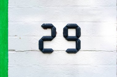 House number 29 clipart