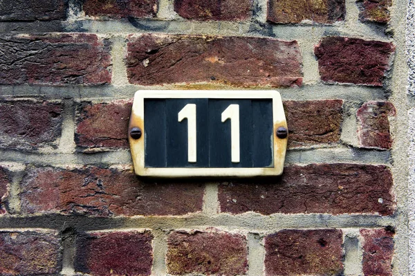 House number 11 — Stock Photo, Image