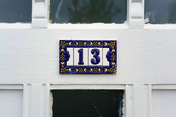 House number 13 — Stock Photo, Image