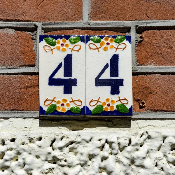 House number 44 — Stock Photo, Image