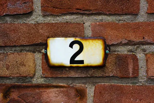 House number 2 — Stock Photo, Image