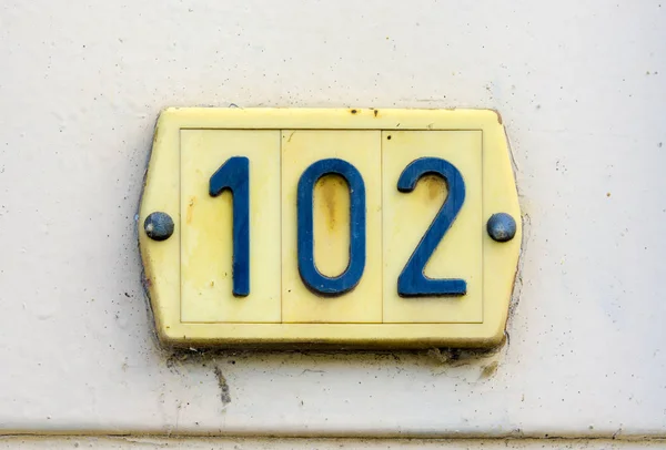 House number 102 — Stock Photo, Image