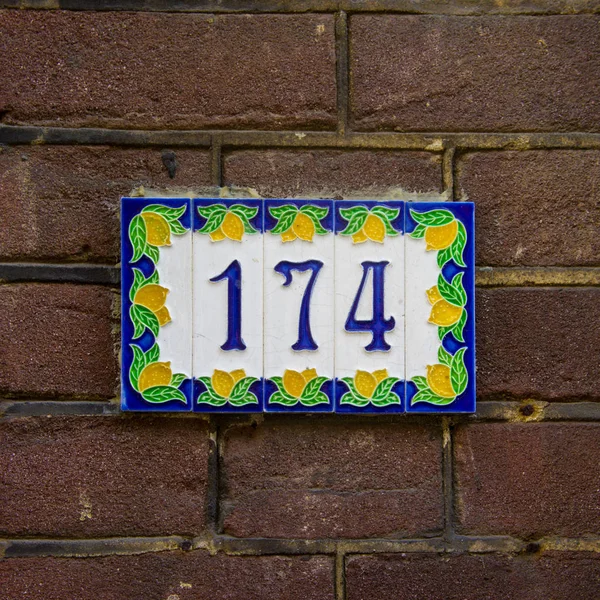 House number 174 — Stock Photo, Image