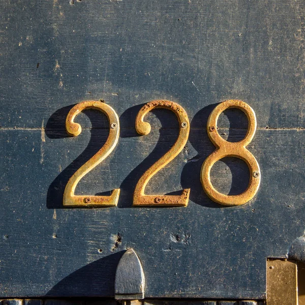 Domovní číslo 228 — Stock fotografie