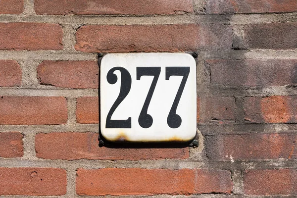 Hausnummer 277 — Stockfoto
