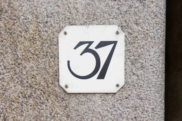 House number 37 — Stock Photo, Image