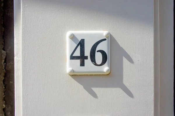 House number 46 — Stock Photo, Image