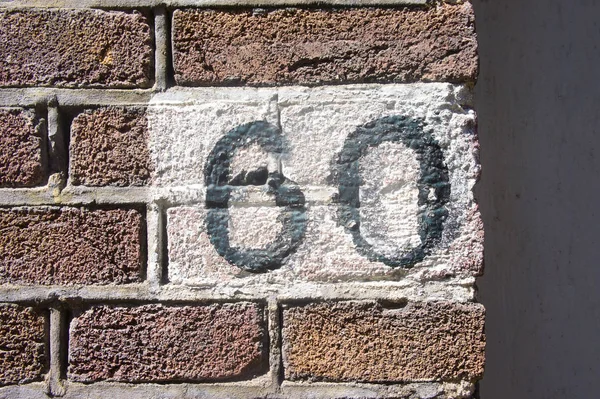 House number 60 — Stock Photo, Image