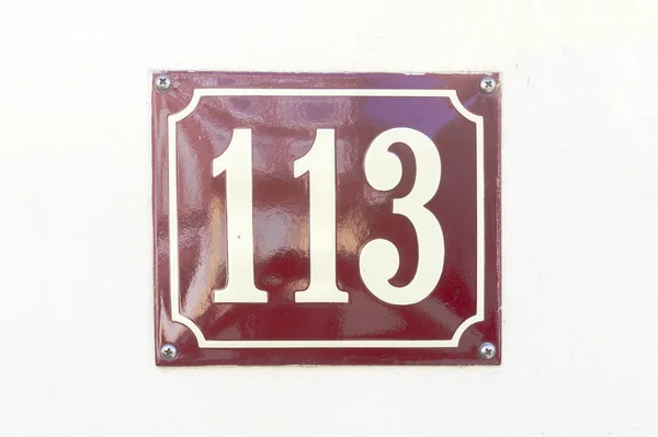 Ev numarası 113 — Stok fotoğraf