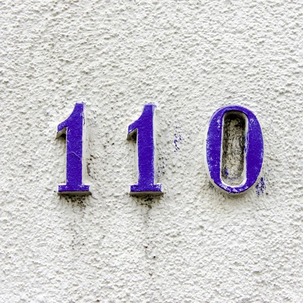 Hausnummer 110 — Stockfoto