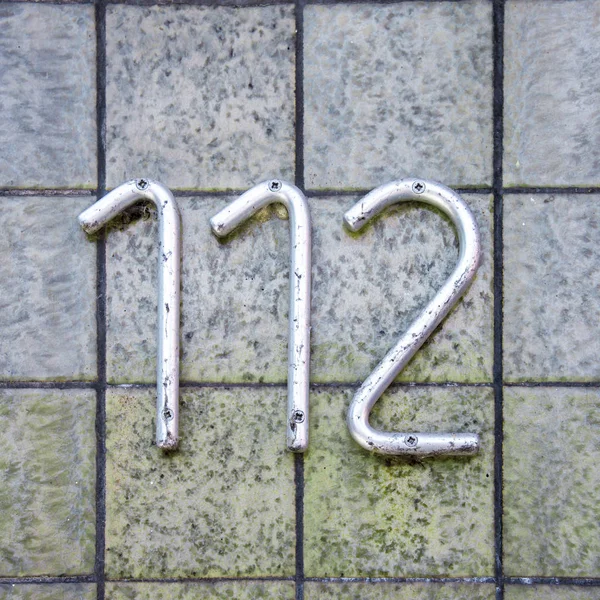 Domovní číslo 112 — Stock fotografie