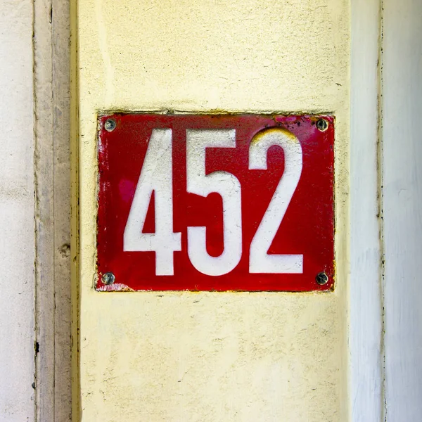 Numer domu 452 — Zdjęcie stockowe