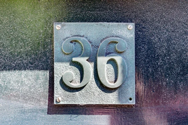 House number  36 — Stock Photo, Image