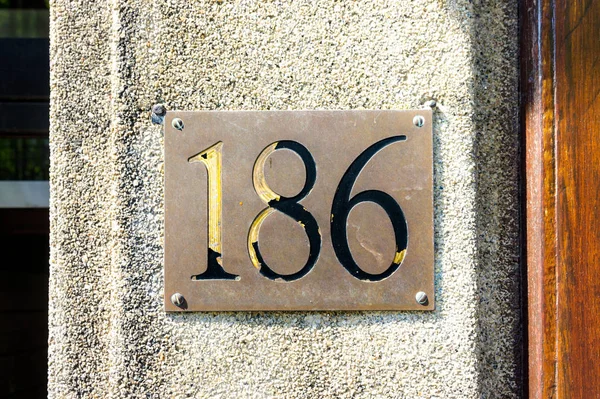 House number  186 — Stock Photo, Image