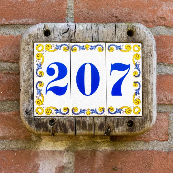 House number  207 — Stock Photo, Image