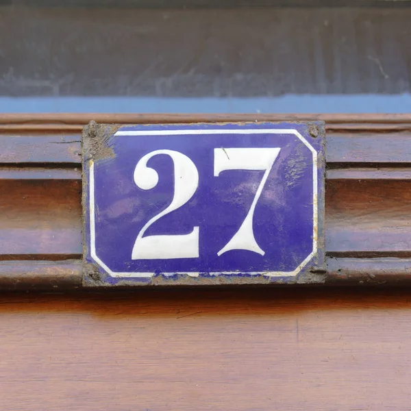 NÚMERO DA CASA 27 — Fotografia de Stock