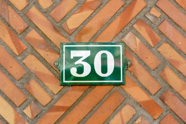 House number 30 — Stock Photo, Image