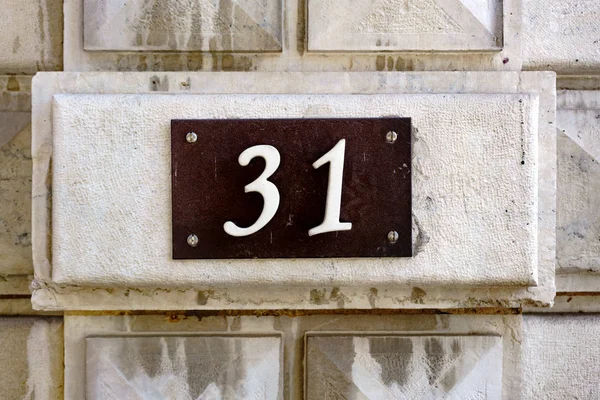 House number 31 — Stock Photo, Image