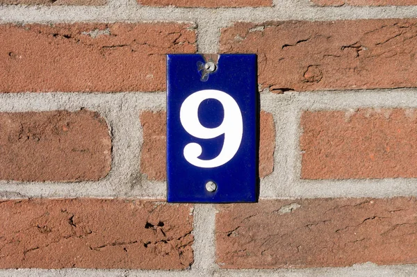 Huisnummer Negen — Stockfoto