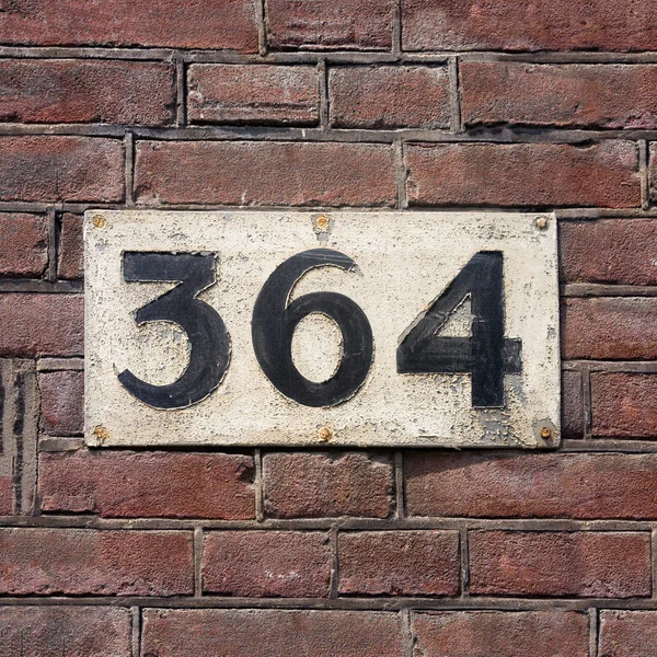 Old House Number Three Hundred Sixty Four 364 — Stock Photo, Image