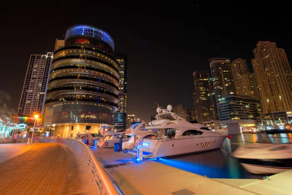 Night City Dubai Marina — Stockfoto