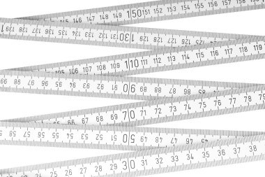 Beyaz katlama cetvel