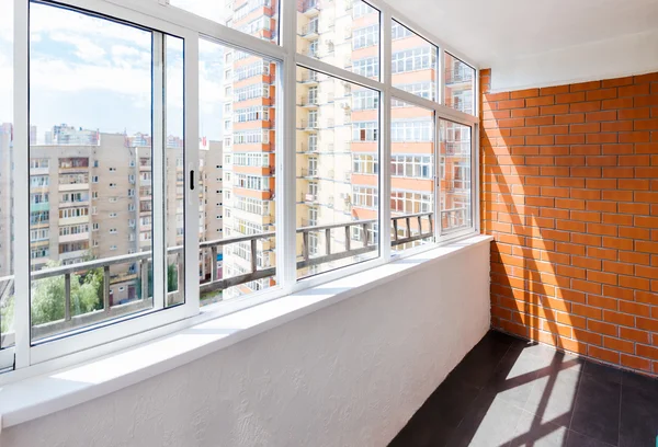 The glazed balcony — Stock Photo, Image