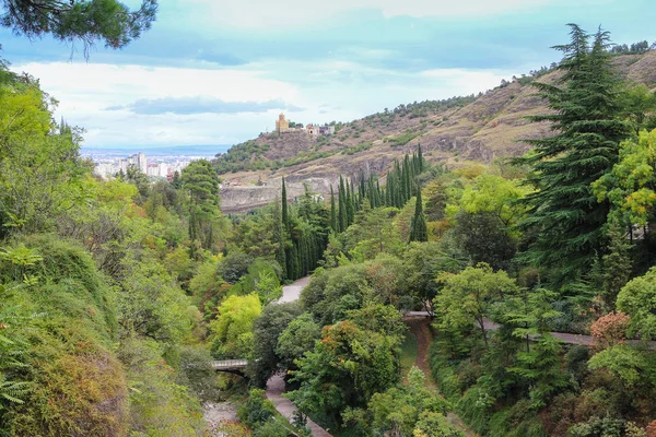 Rocky landscape with church — Stock Photo, Image