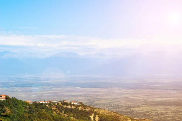 Häuser auf dem Berg — Stockfoto