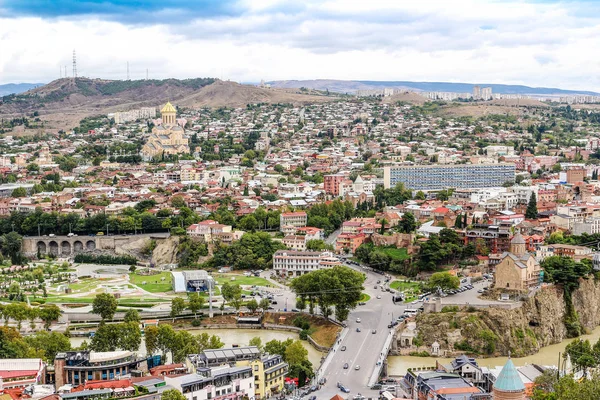 Vista panorâmica de Tbilisi, Geórgia — Fotografia de Stock