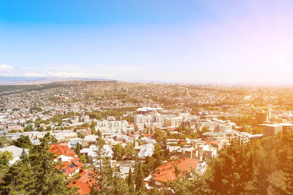 Tiflis (Georgia) vista panorámica — Foto de Stock