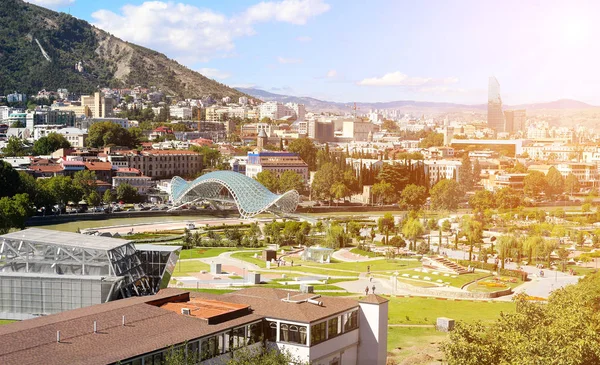 Tbilisi vista panorámica — Foto de Stock