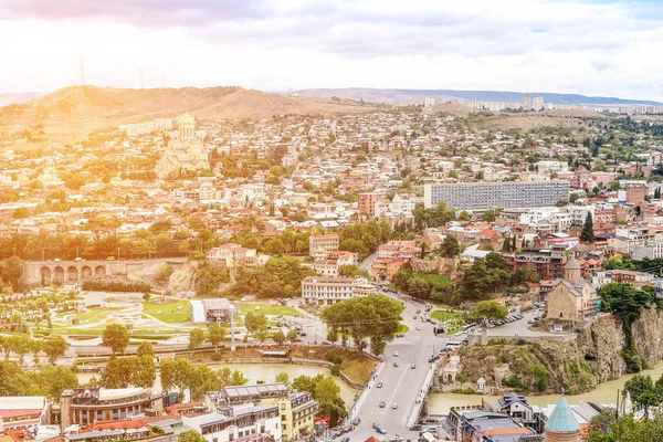 Vista panorâmica de Tbilisi, Geórgia — Fotografia de Stock