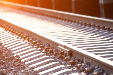 Tren yolu perspektif içinde