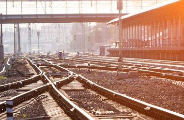 Demiryolu kavşak aşağıdan