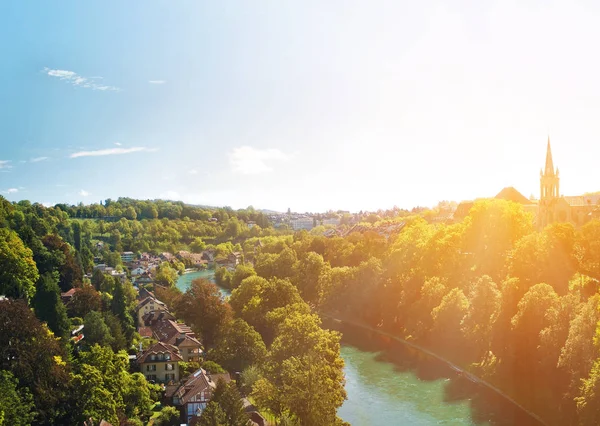 Bern naplementekor — Stock Fotó